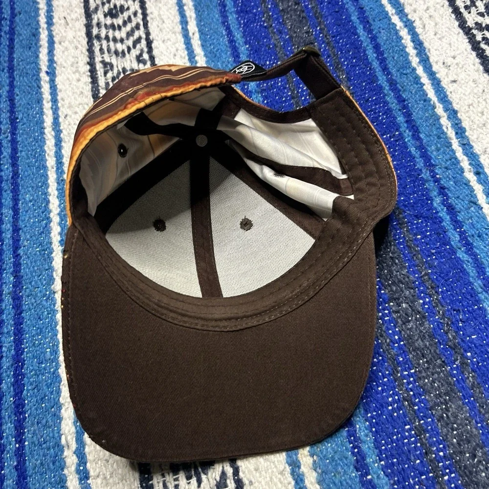 Ariat Ladies Western Brown Aztec Pattern Adjustable Hat Rodeo Ranch Workwear